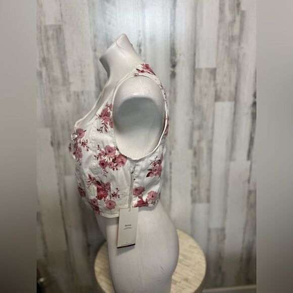 Denim floral top - Picture 5 of 6